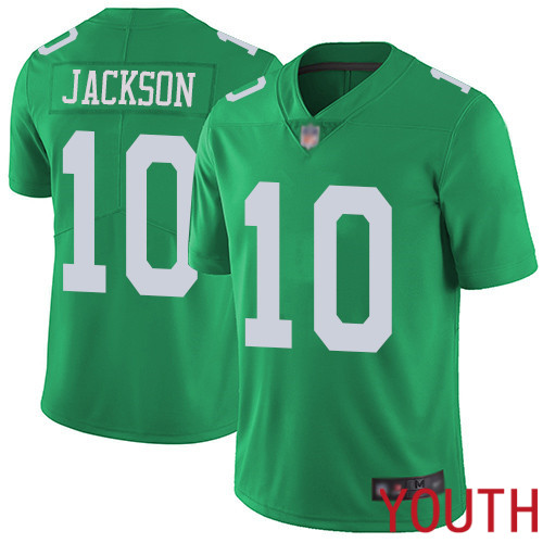 Youth Philadelphia Eagles 10 DeSean Jackson Limited Green Rush Vapor Untouchable NFL Jersey Football